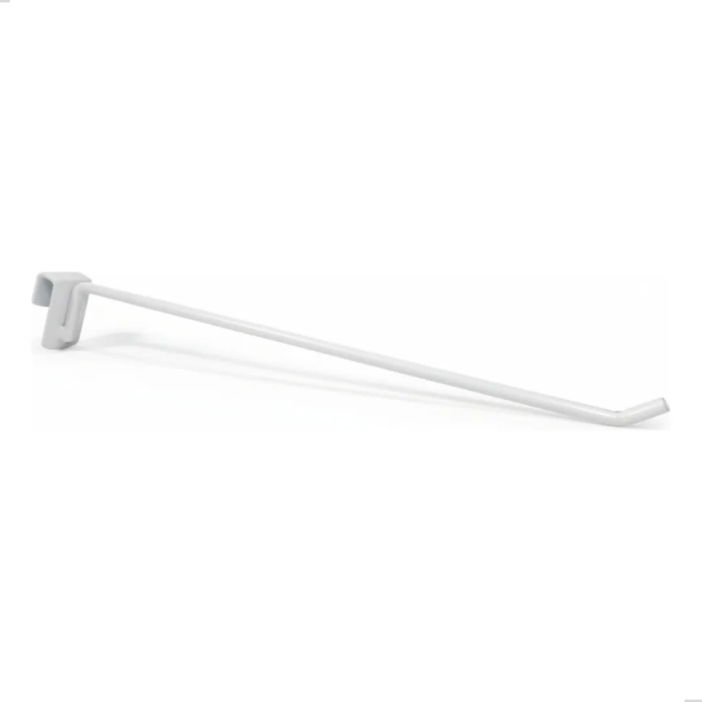 Gancho Para Régua Simples De 30cm Zincado Branco