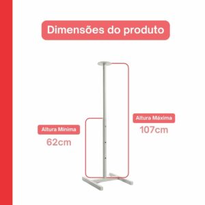 Pedestal H De Ferro Modelo Busto Manequim Costura Regulável