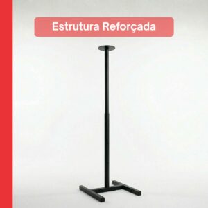 Pedestal H De Ferro Modelo Costura Regulável Busto Manequim